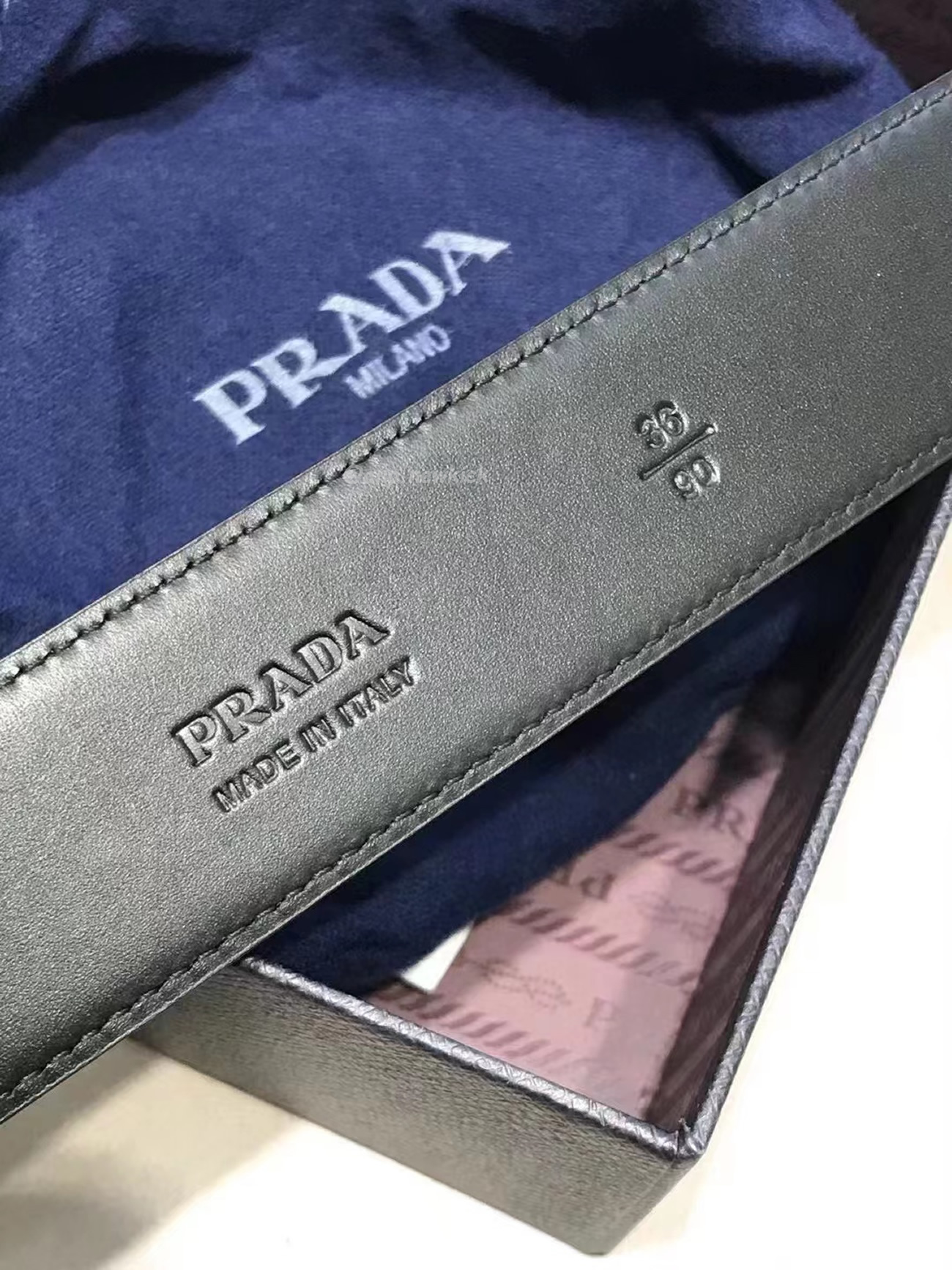 Prada Square Buckle Belt (2) - newkick.vip